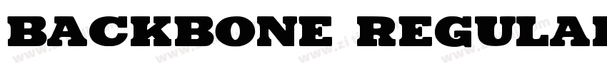 Backbone Regular字体转换